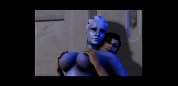  Mass Effect - Liara T&039;Soni and Female Shepard Romance - Compilation